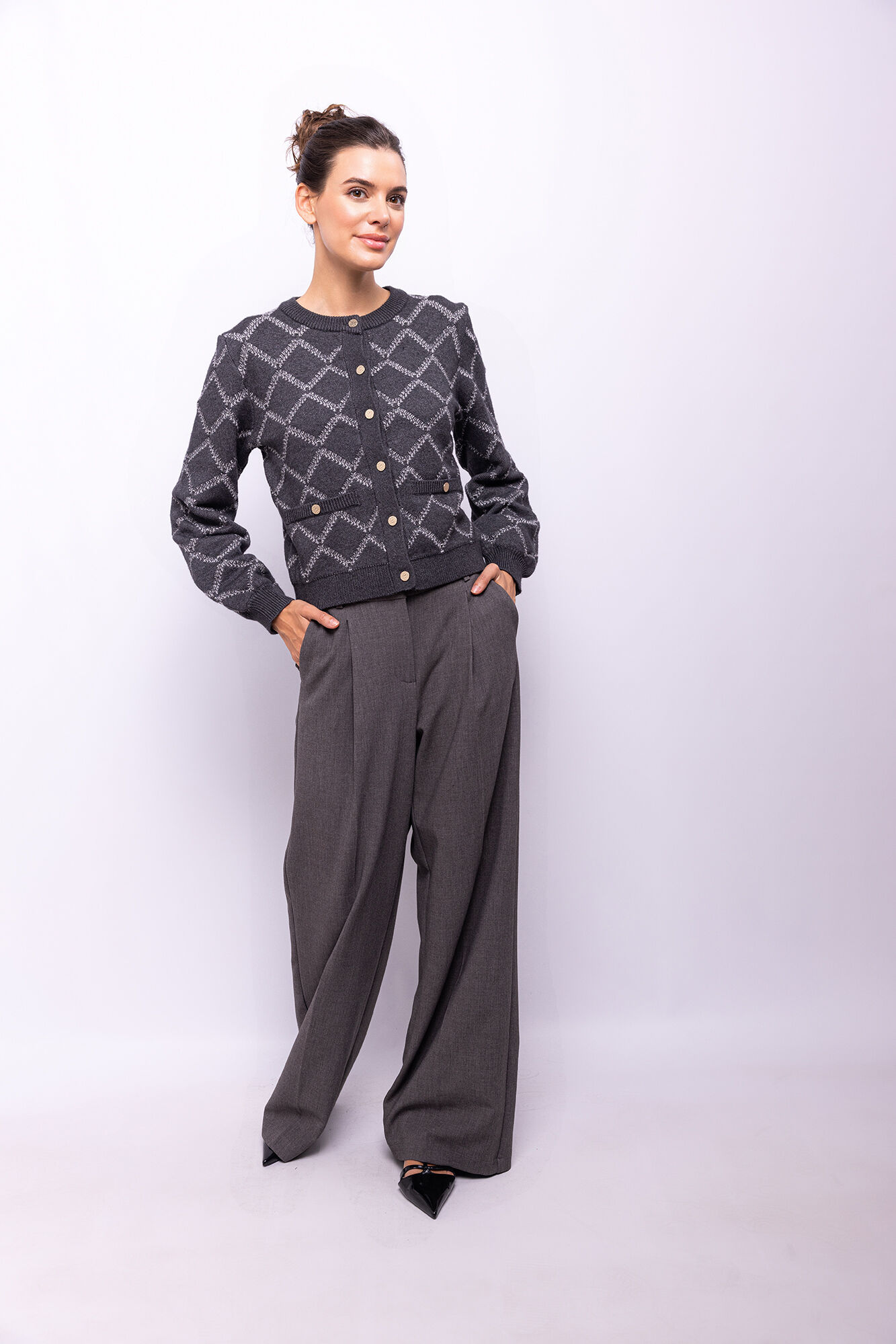 Object Cardigan punto rombos