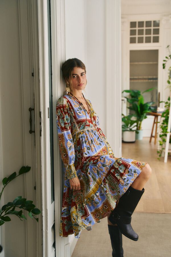 Jaase Vestido midi Monday Multicolor