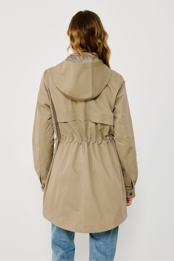 Vila Cazadora parka con capucha Beige