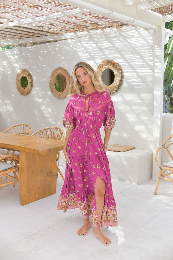Jaase Vestido largo Elsa Rosa
