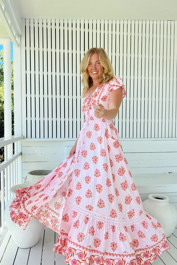 Jaase Vestido largo Romi Rosa