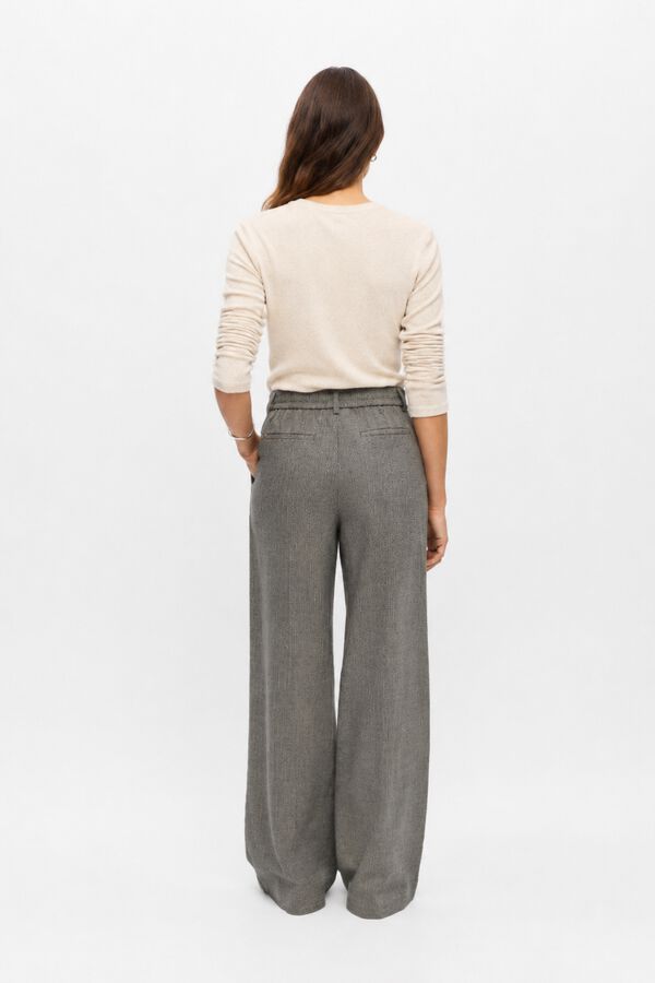 Object Pantal&oacute;n de vestir con rayas Beige
