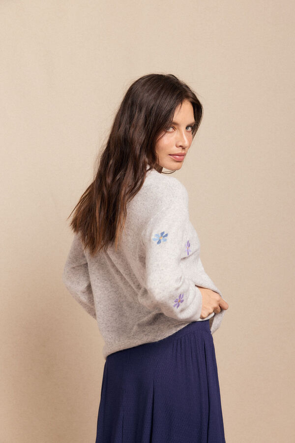 Slowlove Jersey bordados Gris