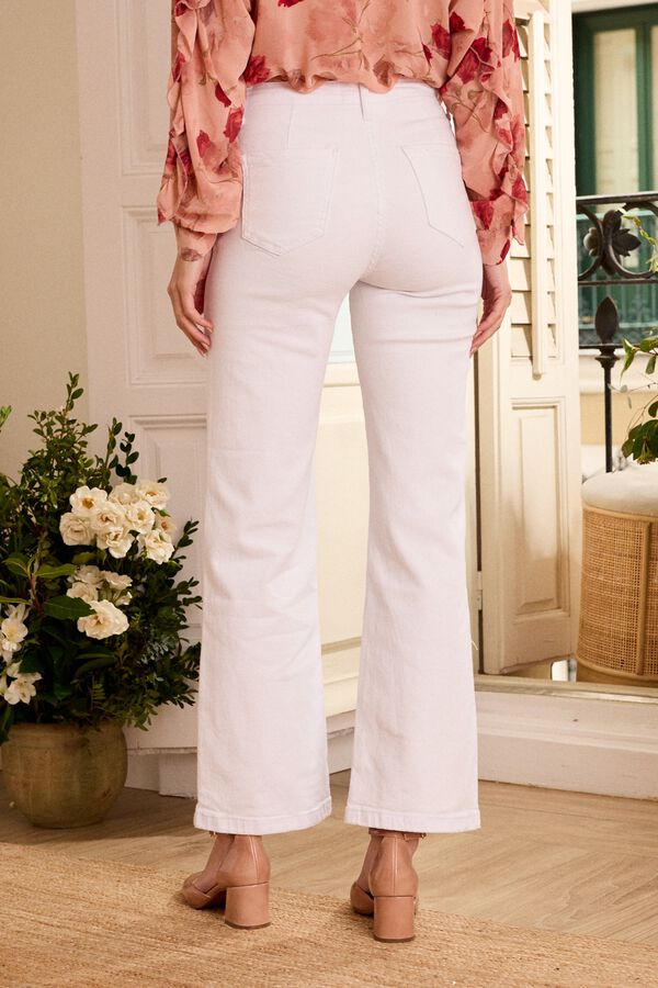 Pol&iacute;n Et Moi Pantal&oacute;n vaquero Alisa Blanco