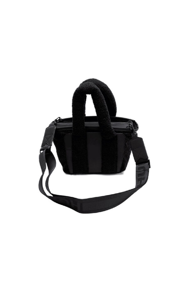 Hunter Bolso alloa borg sherpa crossbody black Negro