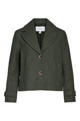 Vila Chaqueta corta de pa&ntilde;o Verde oscuro