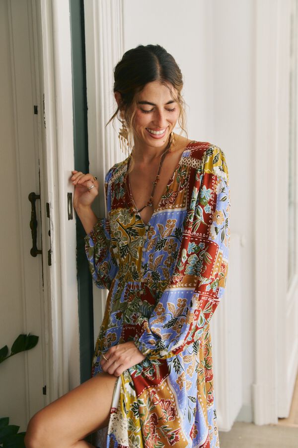 Jaase Vestido maxi Carmen Multicolor