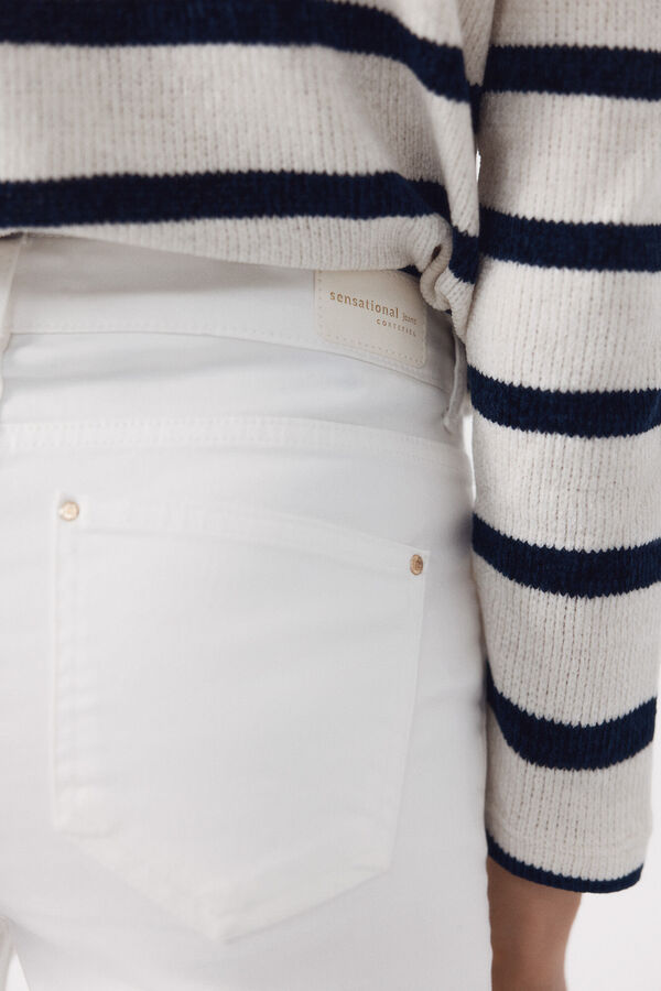 Cortefiel Jeans Sensational Recto Blanco