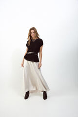 Slowlove Top vuelo Negro