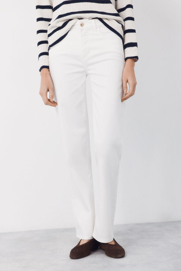 Cortefiel Jeans Sensational Recto Blanco