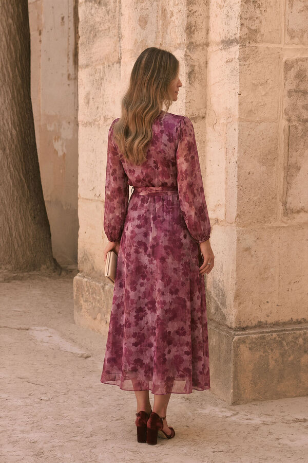 Pol&iacute;n Et Moi Vestido estampado Celia Fucsia