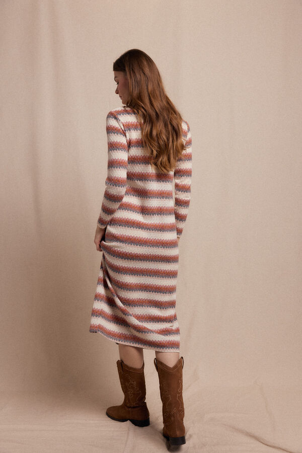 Slowlove Vestido estructura multicolor Multicolor