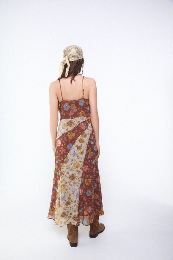 Slowlove Vestido estampado combinado Multicolor