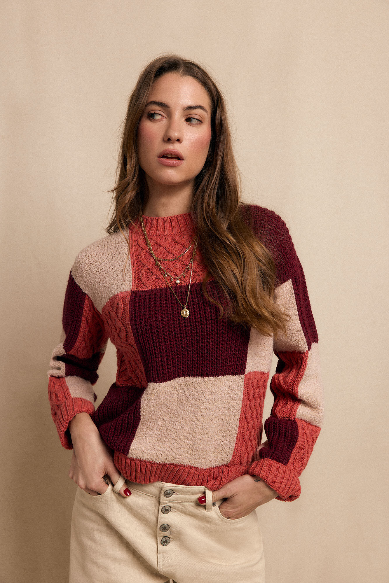 Slowlove Chaleco patchwork multicolor