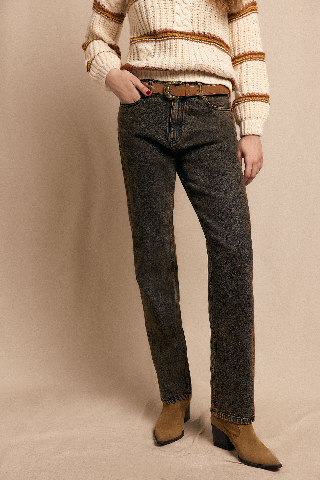 Slowlove Jean gris overdye