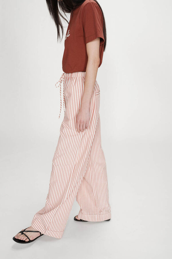 Grace & Mila Pantal&oacute;n a rayas Volute Coral