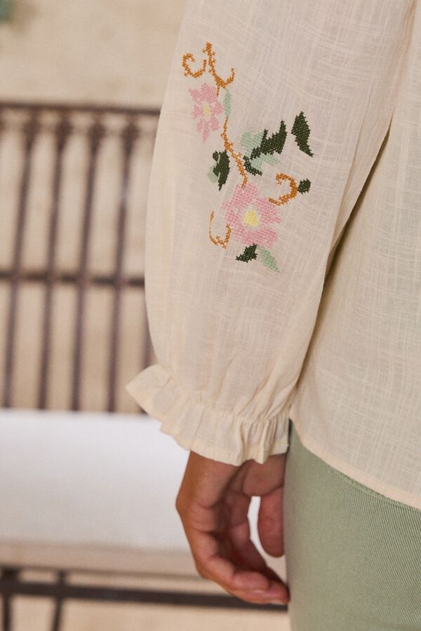 Pol&iacute;n Et Moi Camisa bordados Julieta Marfil