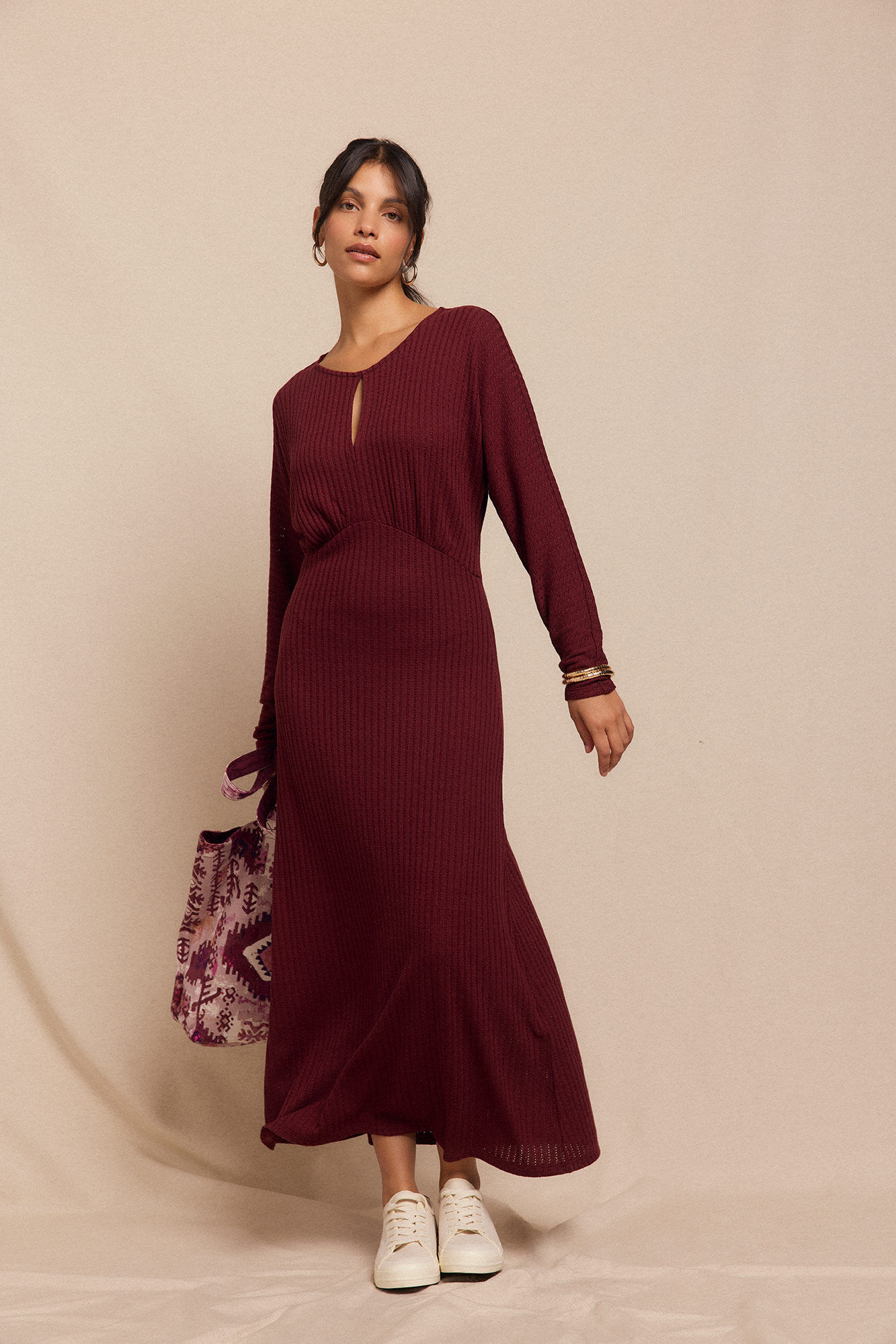 Slowlove Vestido estructura manga murci&eacute;lago