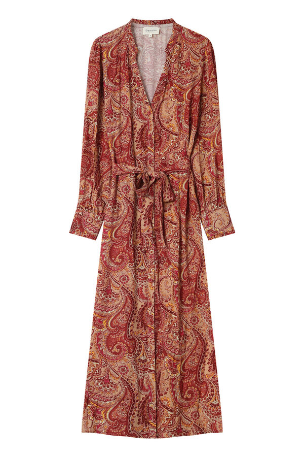 Grace & Mila Vestido largo con estampado Coral