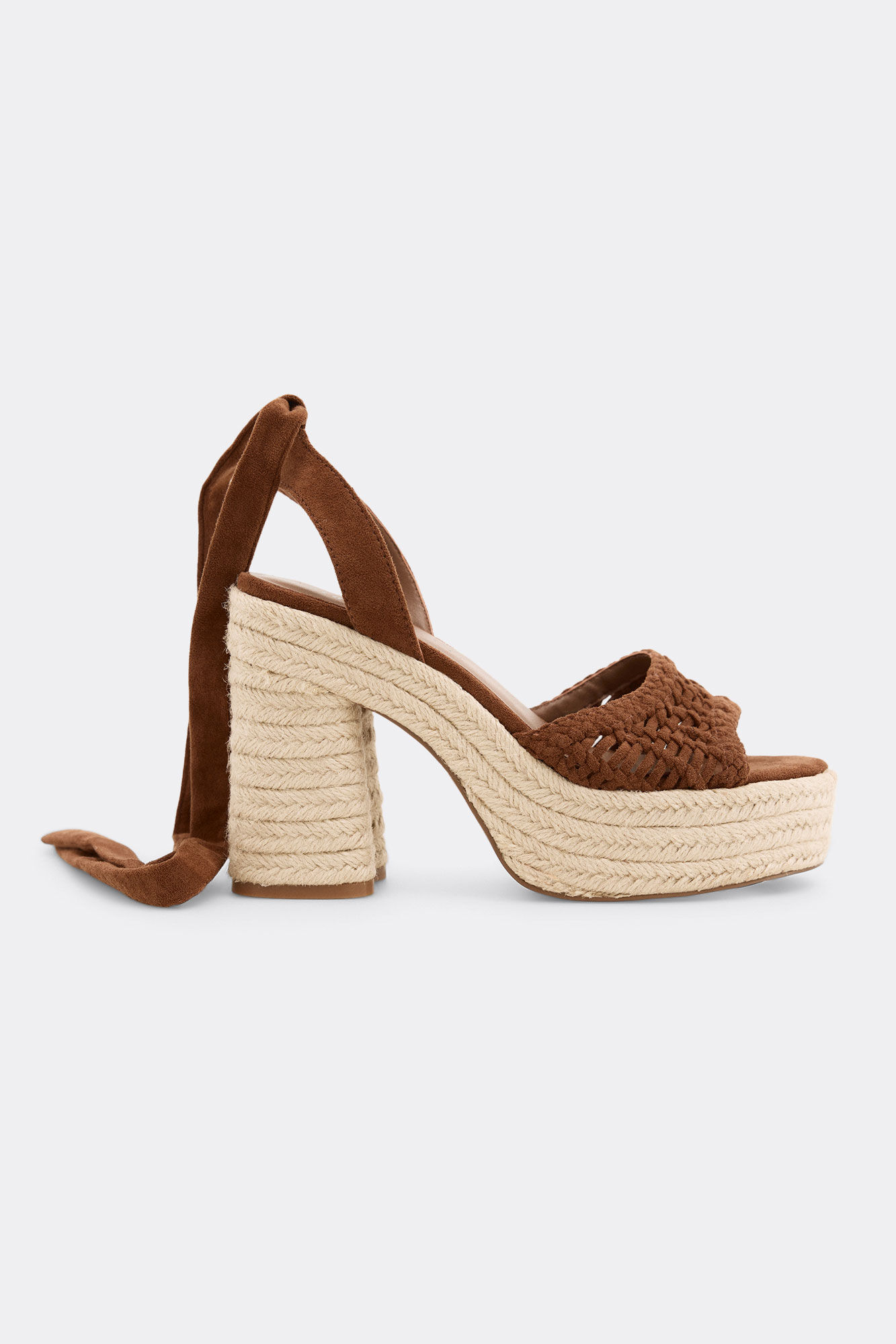 Slowlove Sandalia plataforma crochet