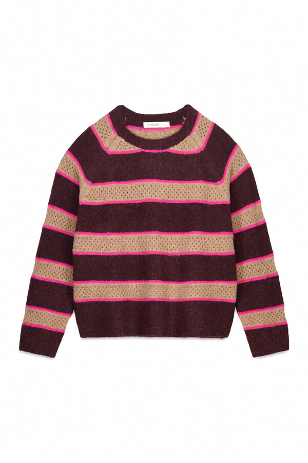 Slowlove Jersey rayas Vino