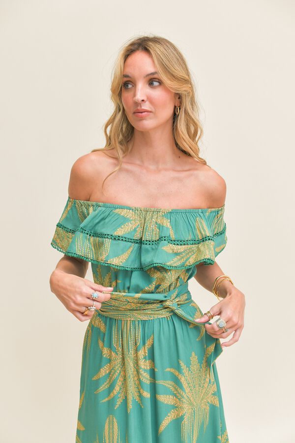Jaase Vestido largo Romi Verde