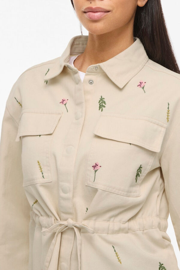 Vila Chaqueta sahariana de mujer de algod&oacute;n org&aacute;nico Beige
