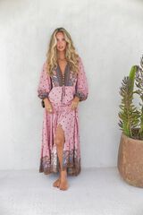 Jaase Vestido largo Teresa Rosa