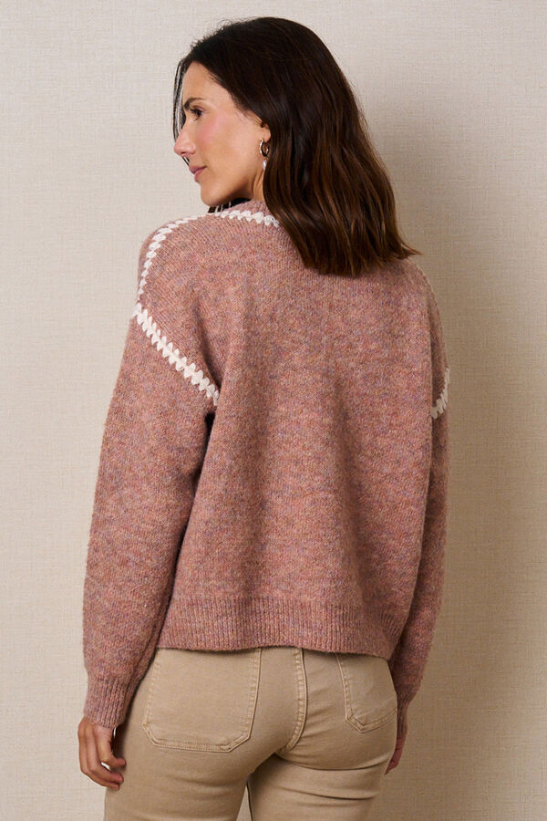 Pol&iacute;n Et Moi Jersey pico Rosalinda Rosa