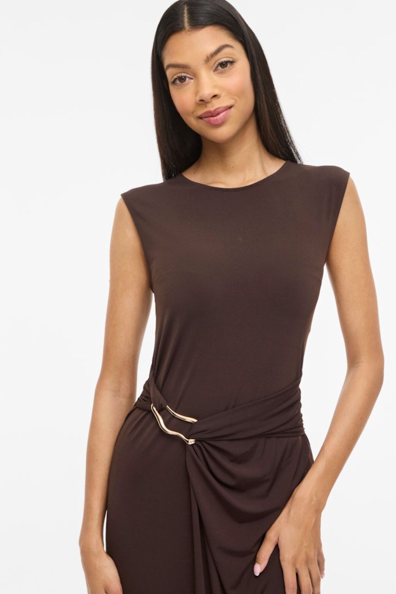 Vila Vestido midi con aplique