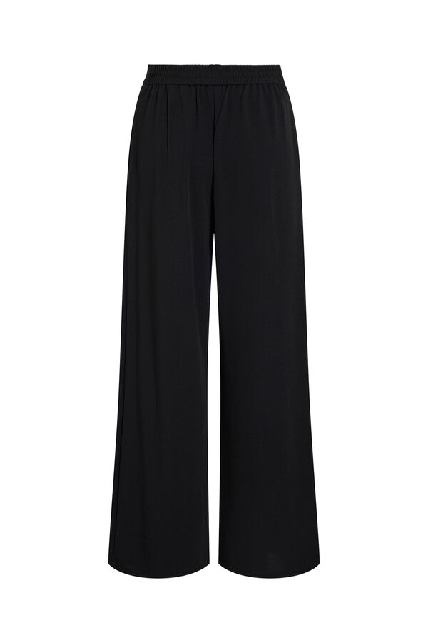 Vila Pantal&oacute;n fluido de pierna ancha Negro