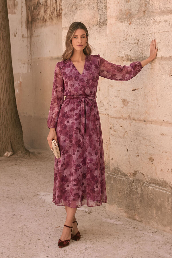 Pol&iacute;n Et Moi Vestido estampado Celia Fucsia