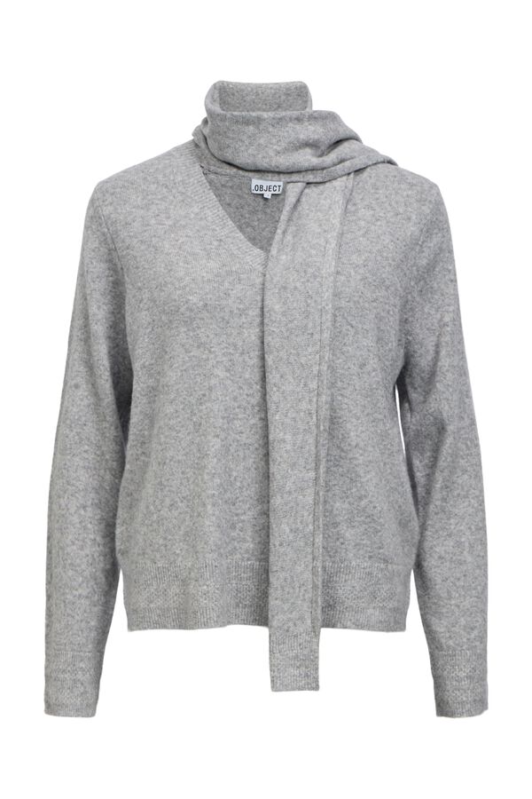 Object Jersey punto bufanda Gris
