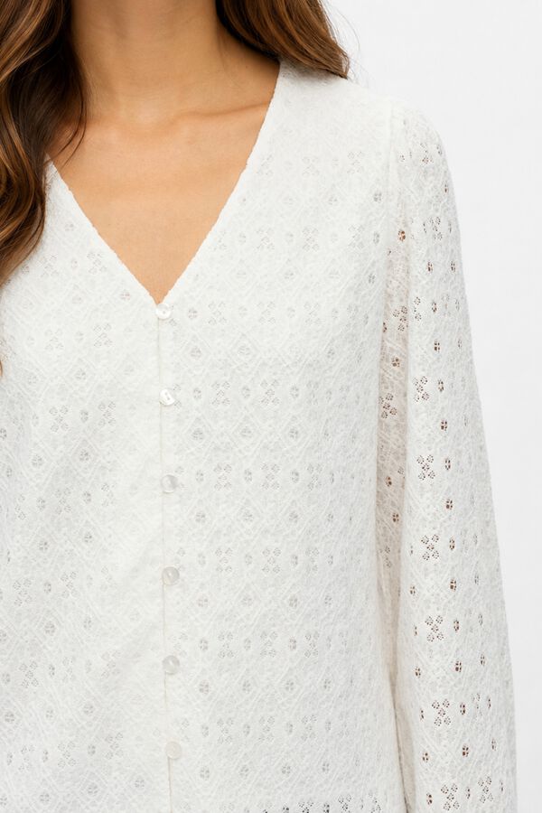 Object Top estructura manga larga Blanco