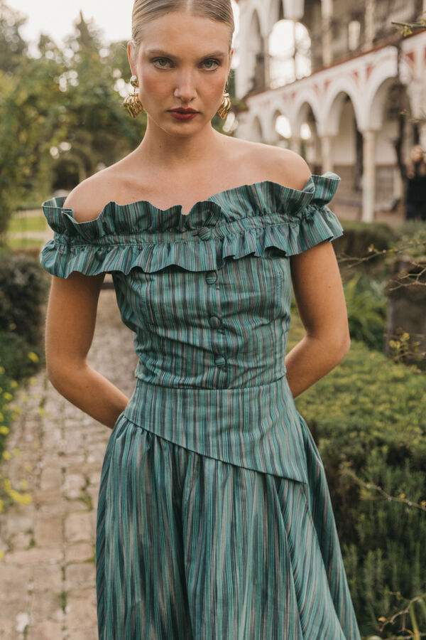 Cherubina Falda Cameron Turquesa