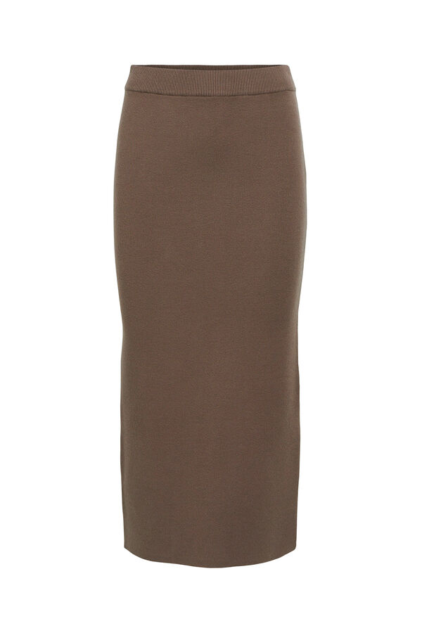 Object Falda punto midi Marr&oacute;n