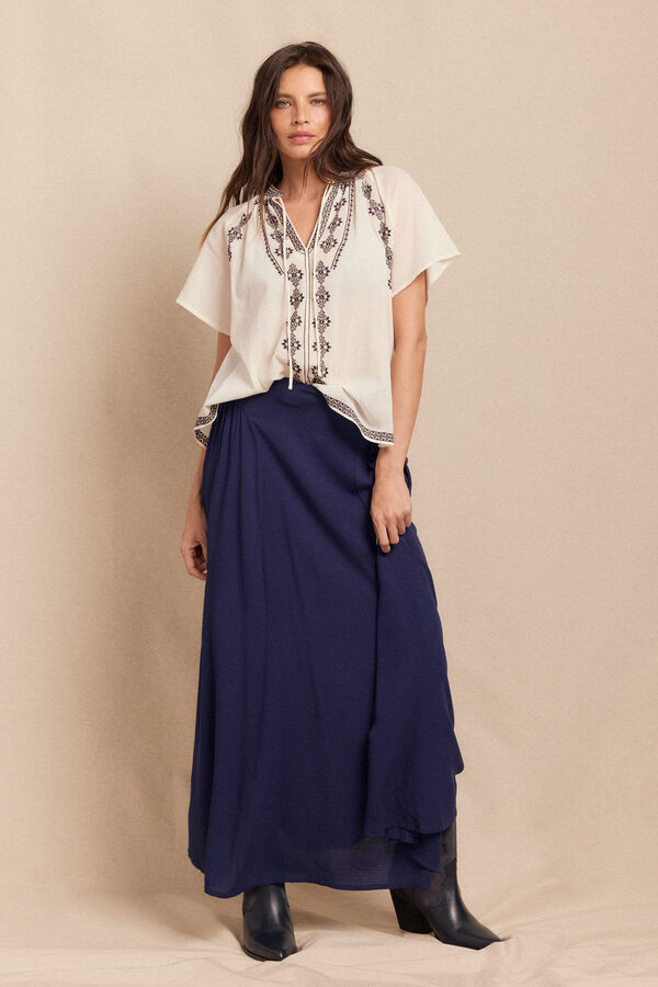 Slowlove Blusa bordados Blanco