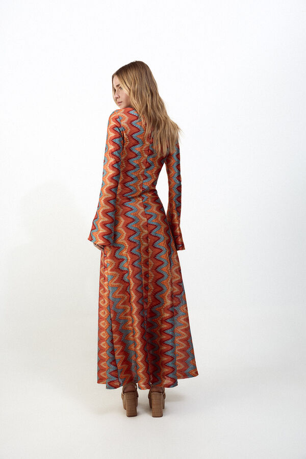 Slowlove Vestido estructura multicolor Multicolor