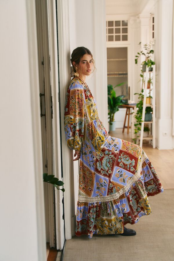 Jaase Vestido maxi Carmen Multicolor