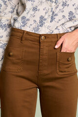 Pol&iacute;n Et Moi Pantal&oacute;n vaquero bot&oacute;n Camel Camel