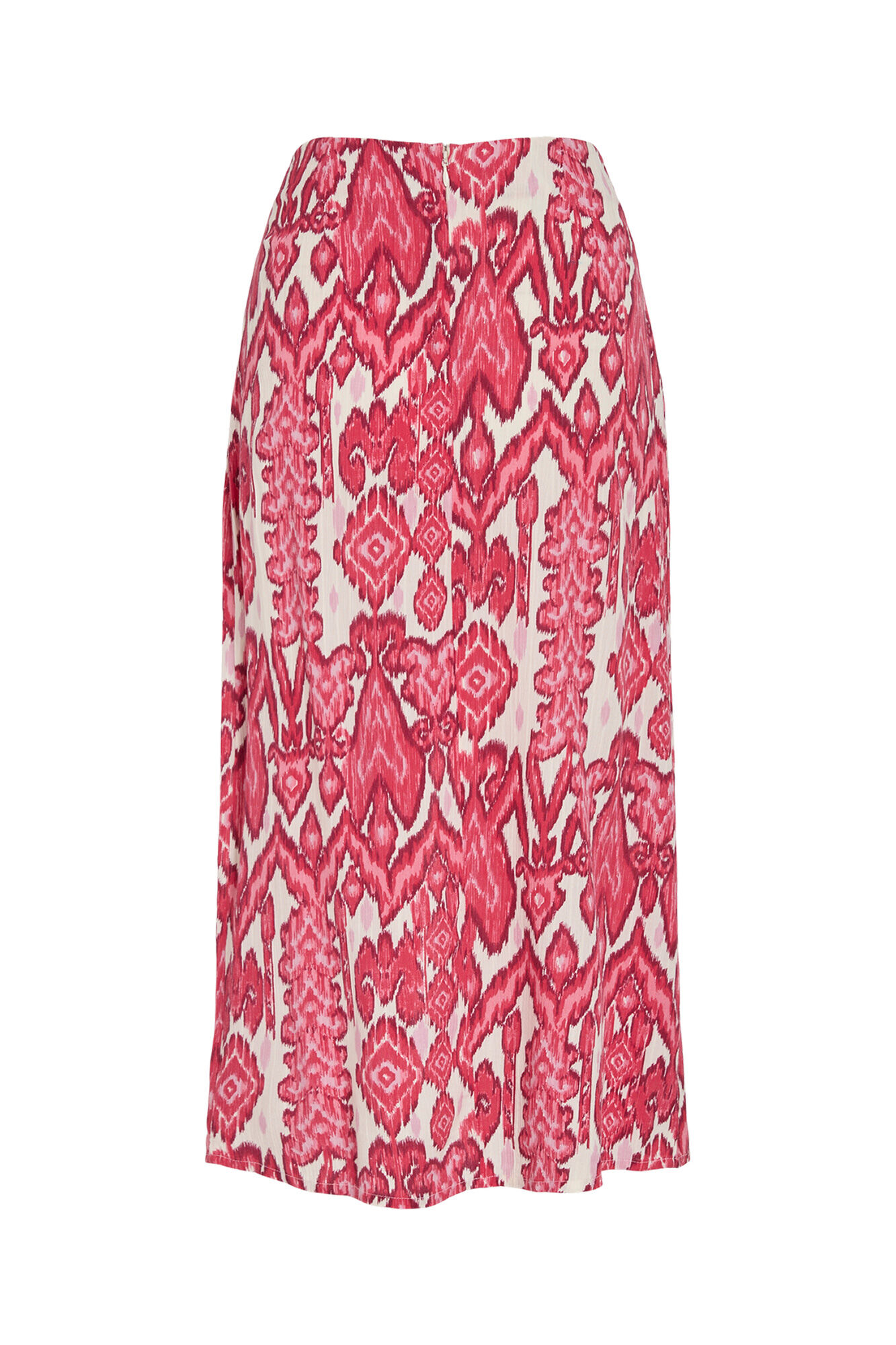 Vila Falda midi estampado &eacute;tnico