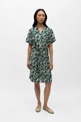 Object Vestido corto estampado Turquesa