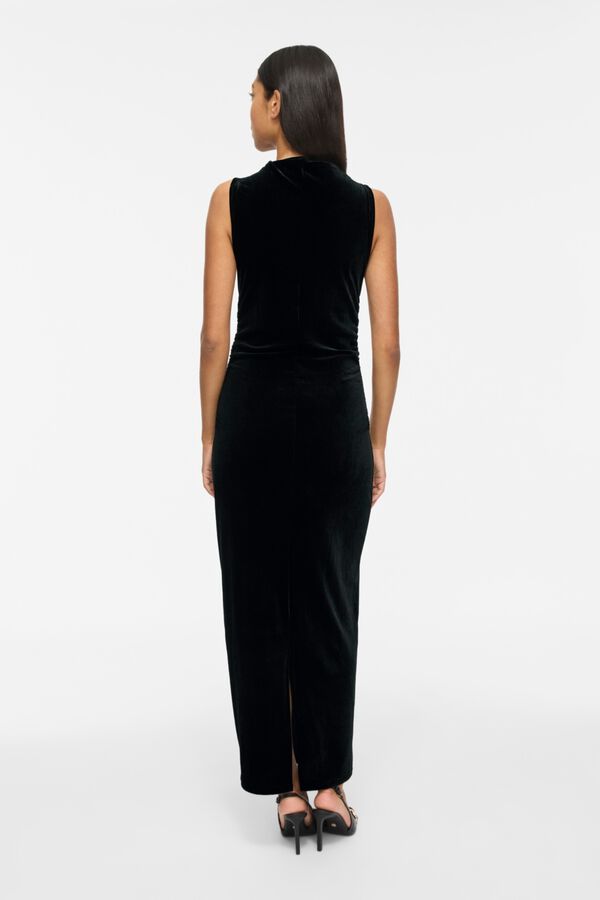 Vila Vestido largo de terciopelo Negro