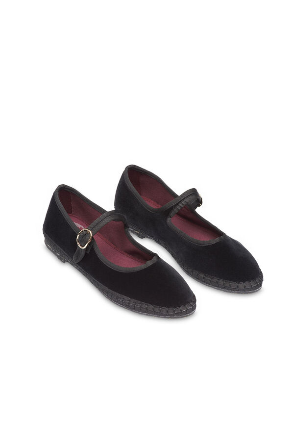 Flabelus Merceditas de terciopelo Negro