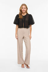 Vila Chaqueta bolero de mujer de encaje Negro