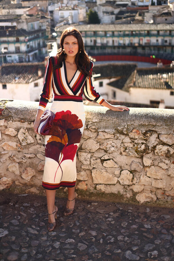 Panambi Vestido Poet Estampado amarillo