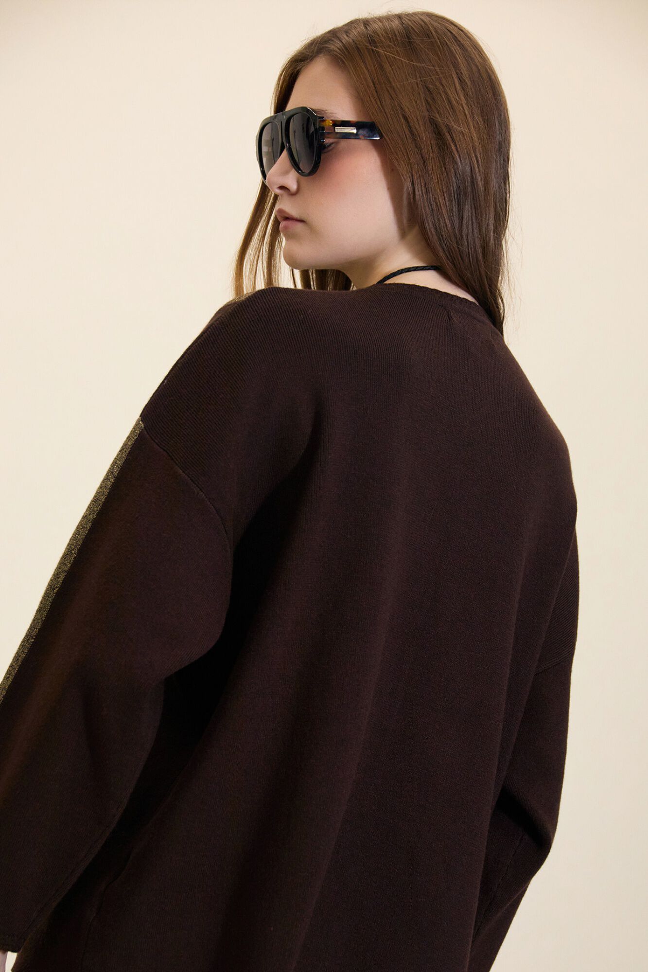 Meisie Jersey con rayas de lurex