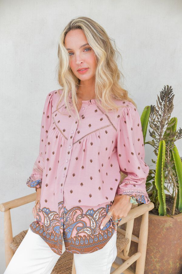 Jaase Blusa fluida Rosa