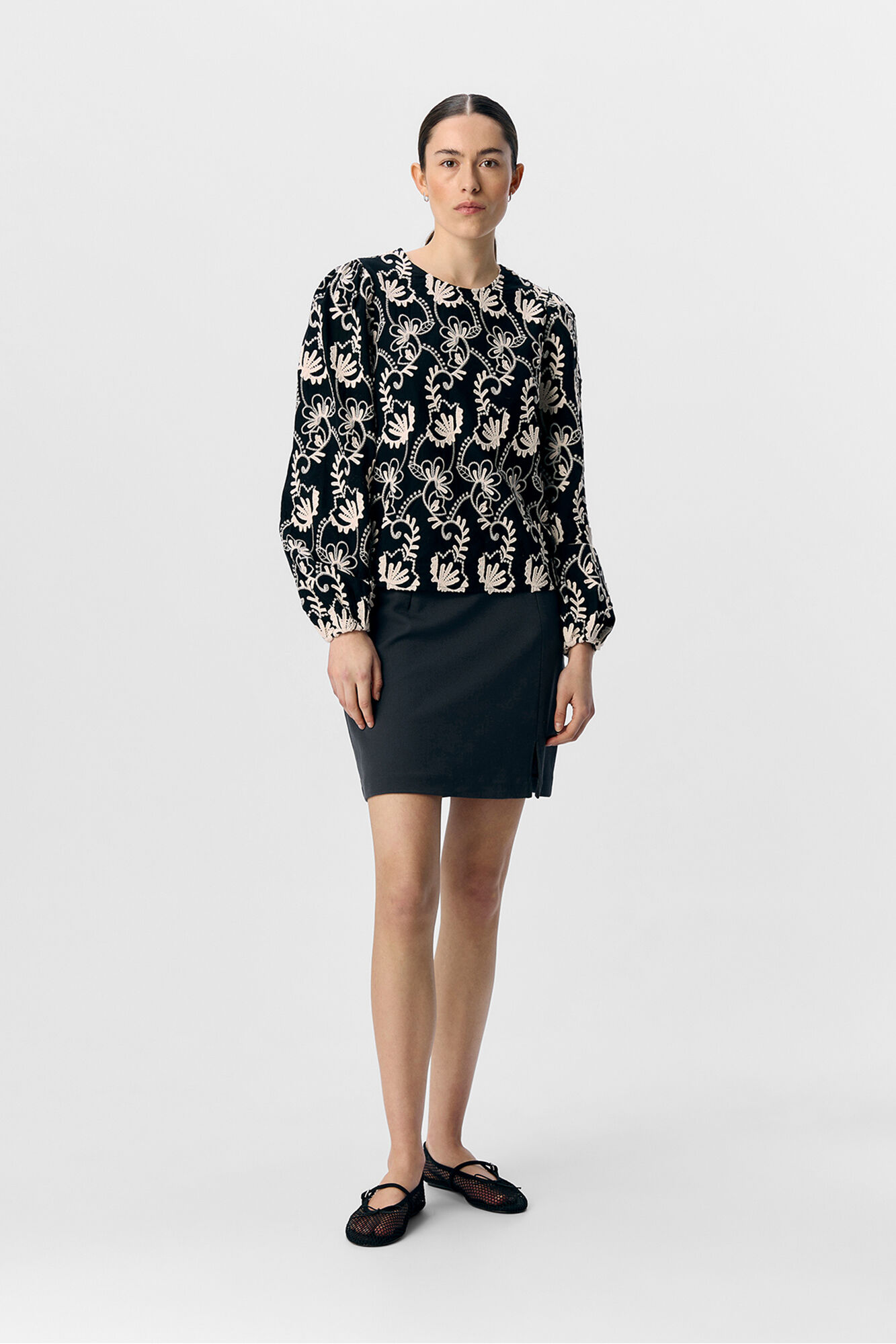 Object Blusa tejido bordado