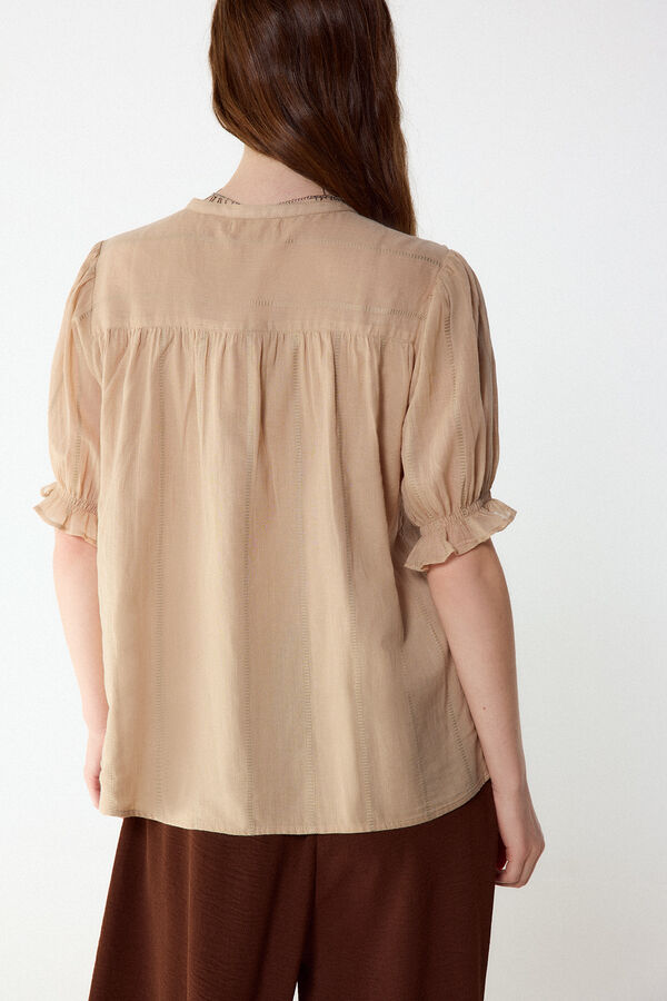 Slowlove Blusa dobby fluido Arena